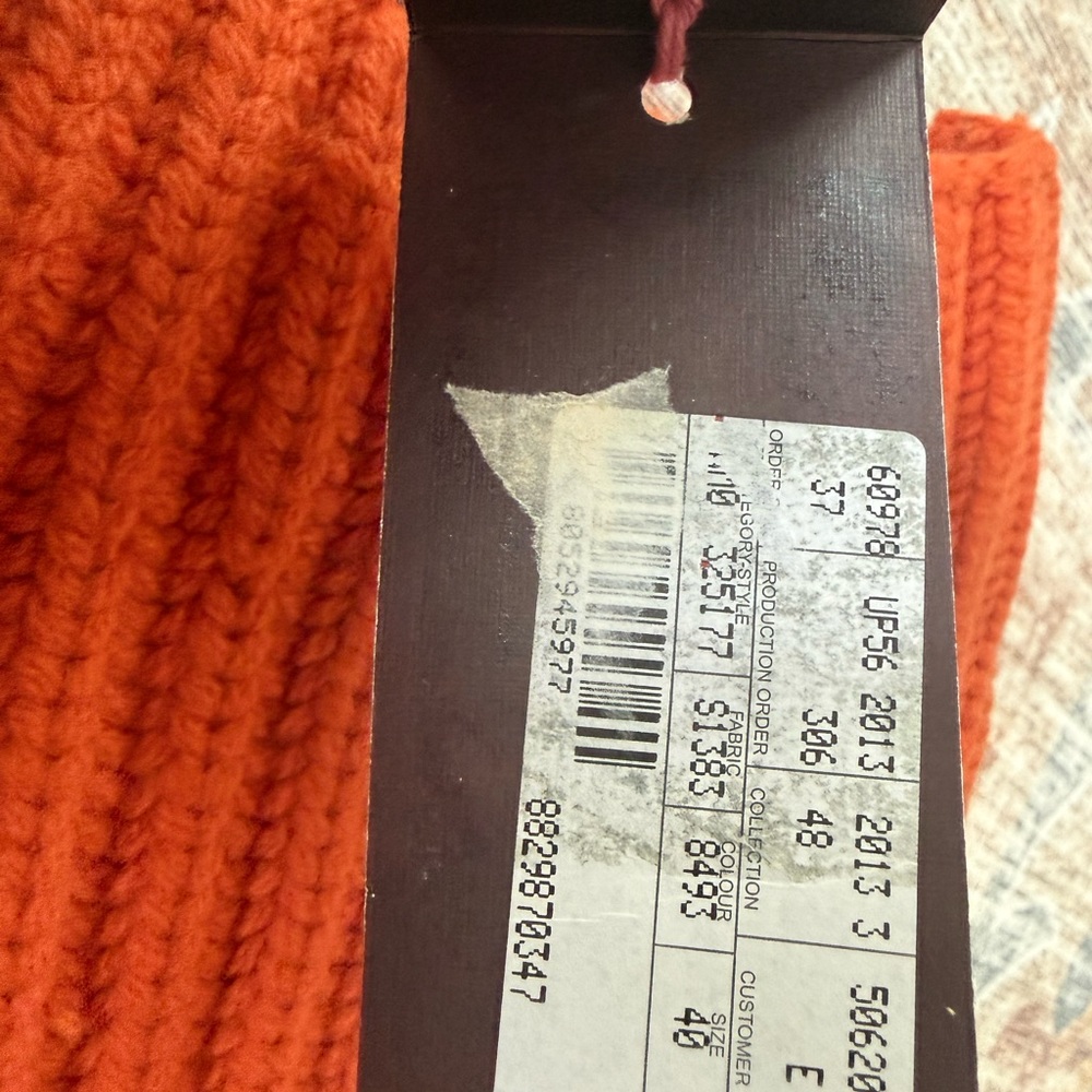 Stella McCartney Vibrant Orange Knit Dress mini - Picture 5 of 5